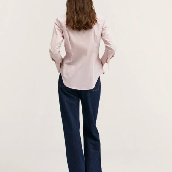 MANGO Fitted cotton blend shirt SIZE 0 US (4 UK) - Picture 3 of 5
